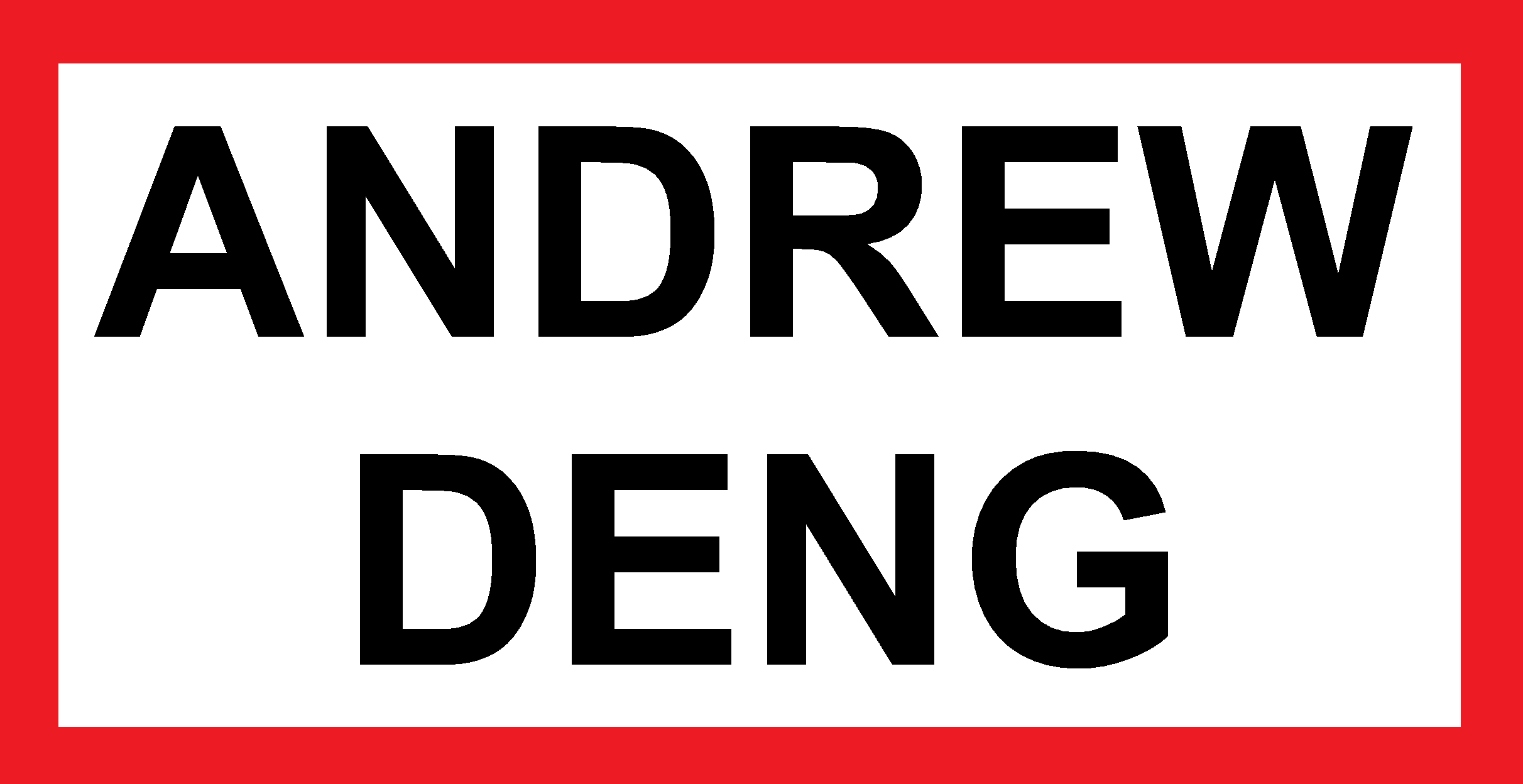 Andrew Deng's Personal Website